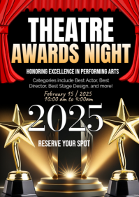 Black Maximalist Theatre Awards Night A4 template