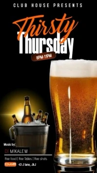 Black Maximalist Thirsty Thursday  Instagram Instagram-verhaal template