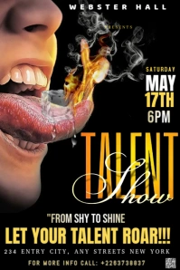 Black Maximalist This Bold And Edgy Talent Show Poster Design Entitled "talent Show" Pinterest Graph template