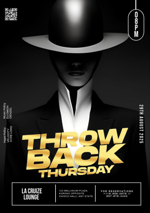 Black Maximalist Throwback Thursday  A4 template