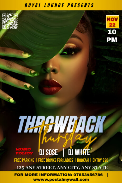 Copy of Black Maximalist Throwback Thursday Party Poster | PosterMyWall
