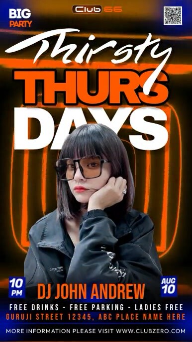 Copy of Black Maximalist Thursday Night Party Instagr | PosterMyWall
