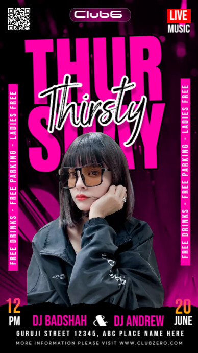 Copy of Black Maximalist Thursday Night Party Instagr | PosterMyWall