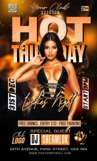 Black Maximalist Thursday Party Flyer Us Legal template