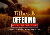 Black Maximalist Tithes And Offering  Postcard template