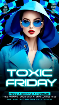 Black Maximalist Toxic Friday Party Instagram Story template