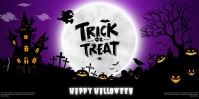 Black Maximalist Trick Or Treat Eventbrite Banner template