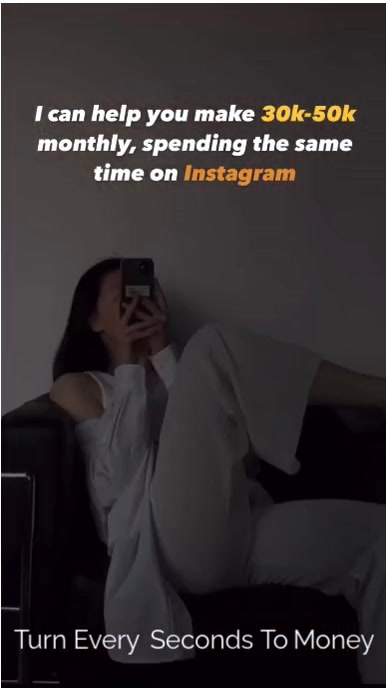 Black Maximalist Turn Every Seconds To Money  Instagram Story template
