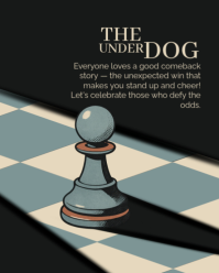 Black Underdog Story Instagram Portrait Template