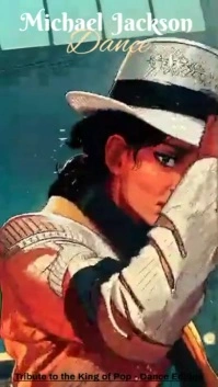 Black Maximalist Unforgettable Michael Jackson Dance Performance Instagram Story template