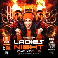 Black Ladies Night Event Instagram-opslag Template