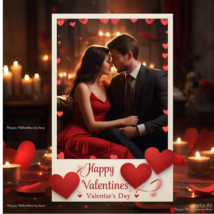 Black Maximalist Valentine Card Instagram Post template