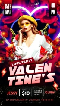 Black Maximalist Valentine Day  Instagram Story template