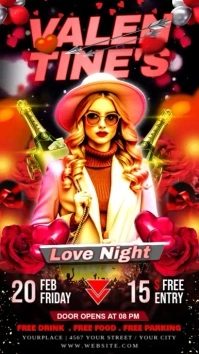 Black Maximalist Valentine Day Instagram Story template