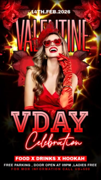 Black Maximalist Valentine Day Instagram Story template