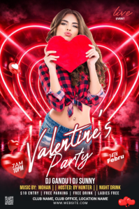 Black Maximalist Valentines Day Tumblr Graphic Tumblr-afbeelding template