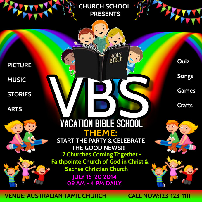 Plantilla de Black Maximalist Vbs Instagram Post | PosterMyWall