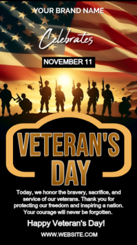 Black Maximalist Veteran's Day  Instagram Story template