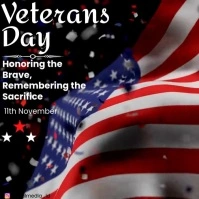 Black Maximalist Veterans Day Instagram Post template