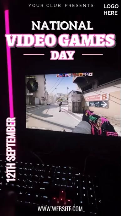Black Maximalist Video Game Instagram Reel template