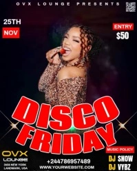 Black Maximalist Vintage Disco  Instagram Portrait template