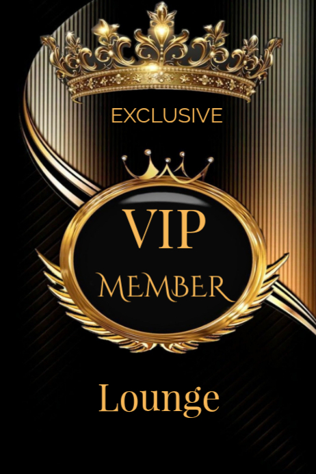 Copy of Black Maximalist Vip Area Poster | PosterMyWall