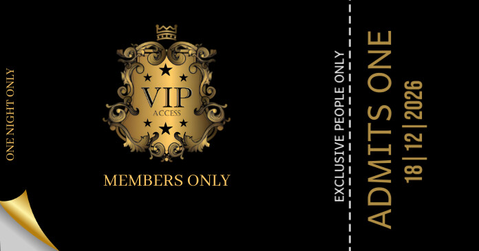 Black Maximalist Vip Members Only Facebook Sh template