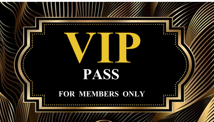 Copy of Black Maximalist Vip Pass Flyer Business Car | PosterMyWall