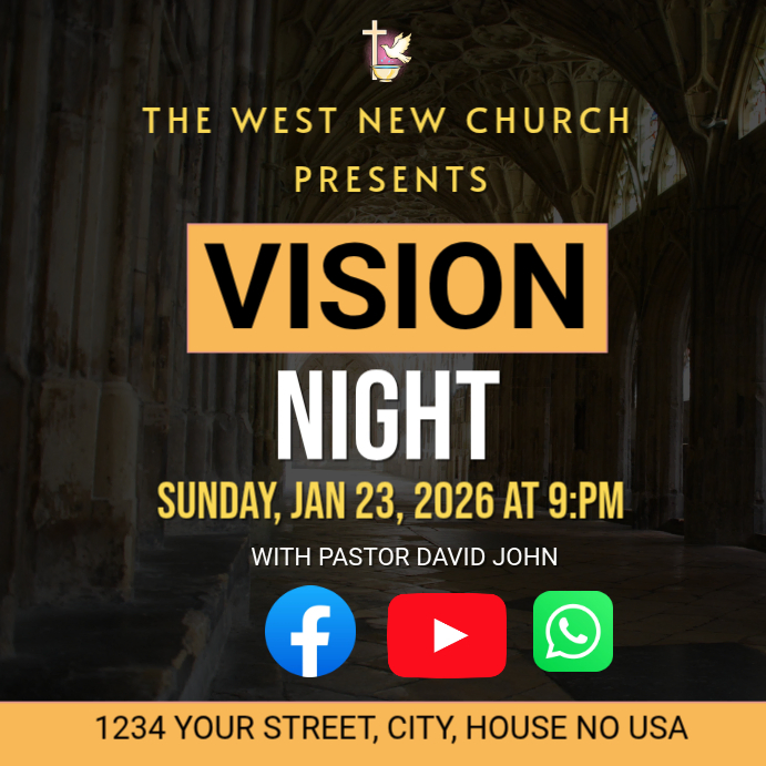Church Vision Night Template | PosterMyWall