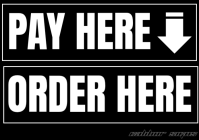 Black Maximalist Wall Sign A3 template