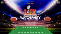 Black Maximalist Watch Party  Digital Display (16:9) template