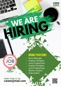 Black Maximalist We Are Hiring  A6 template
