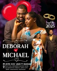 Black Maximalist Wedding Invitation Video Template  Instagram Portrait