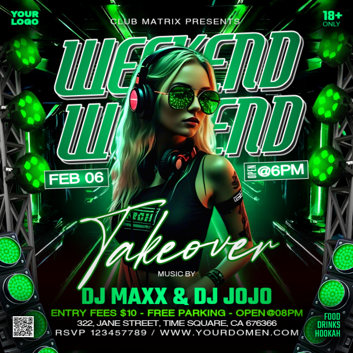 Copy of Black Maximalist Weekend Takeover Instagram Post | PosterMyWall
