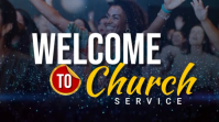 Black Maximalist Welcome To Church Service  Twitter Post Wpis na Twittera template