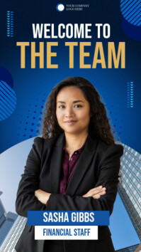 Noir Welcome to the Team Instagram Story Template