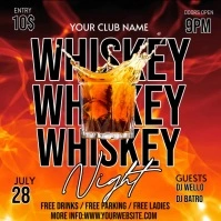 Black Maximalist  Whiskey Night Instagram Pos template