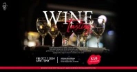 Black Maximalist Wine Tasting  Facebook Event template