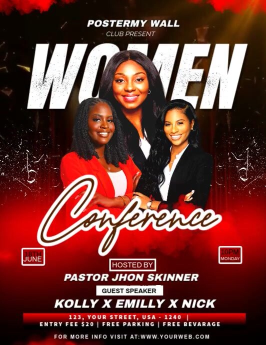 Black Maximalist Women Conference  Flyer (us Letter) template