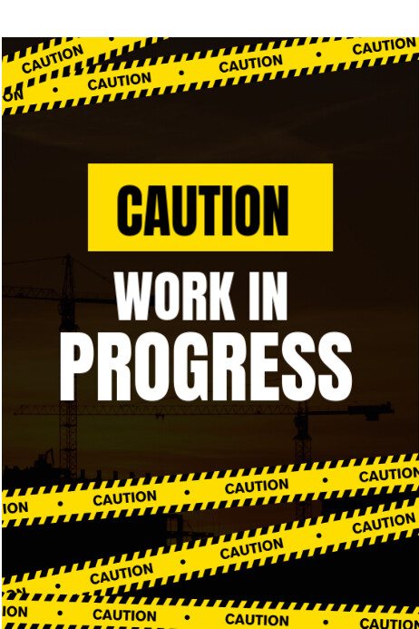 Black Maximalist Work In Progress  Poster template
