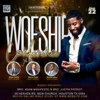 Black Maximalist Worship Conference Instagram Post template