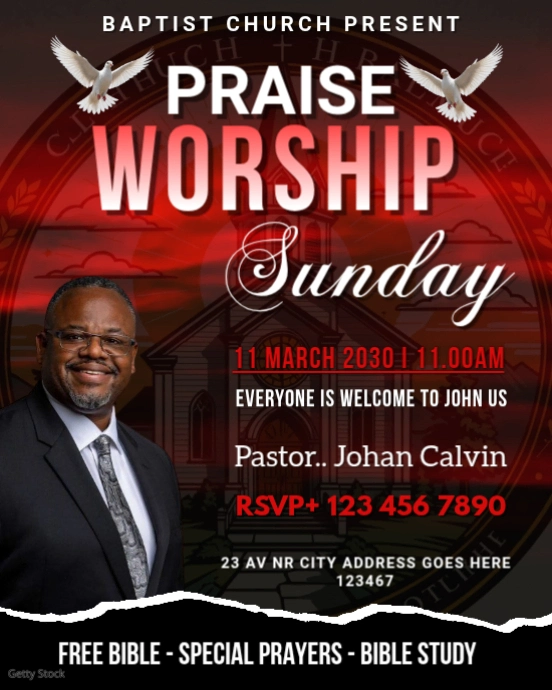 Black Maximalist Worship Sunday Instagram Portrait Template | PosterMyWall