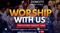 Black Maximalist Worship Sunday Service  Twitter Post template
