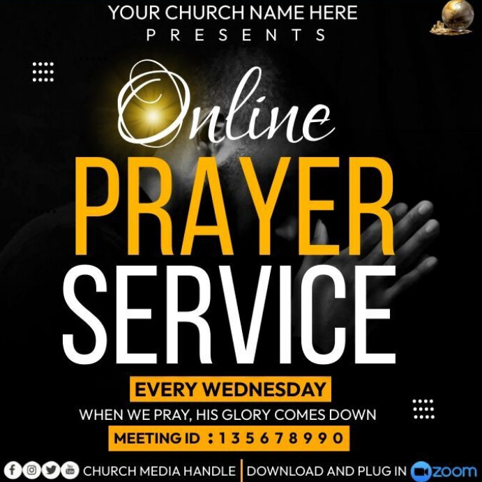 Copy of Black Maximalist Worship With Us Church Flyers Instagram Post ...