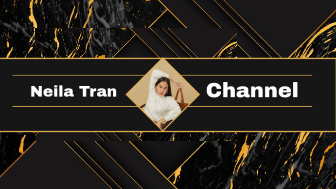 Black Maximalist Y Youtube Channel Cover Photo template