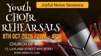 Black Maximalist Youth Choir Rehearsals  Digital Display (16:9) template
