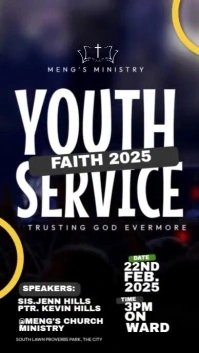Black Maximalist Youth Service Instagram Story template