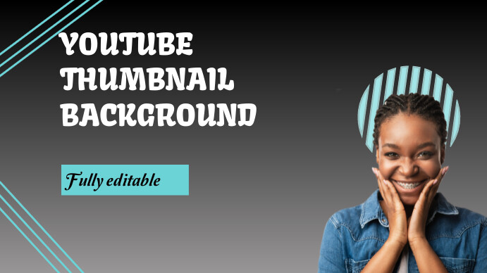 Plantilla de Black Maximalist Youtube Thumbnail backgroung | PosterMyWall