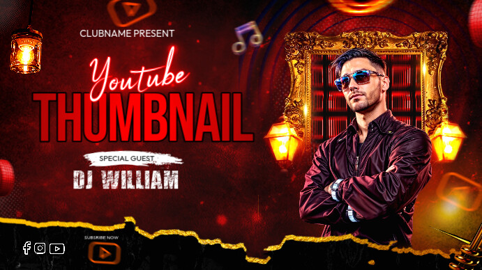 Black Maximalist Youtube Thumbnail  Youtube Thumbnail template
