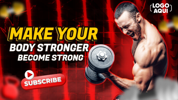Black Maximalista Youtube Channel Thumbnail And Sport Template Miniatura De Youtube